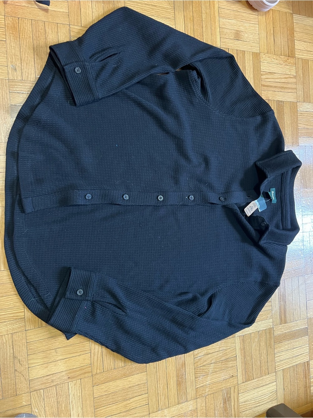 Roots waffle button down
